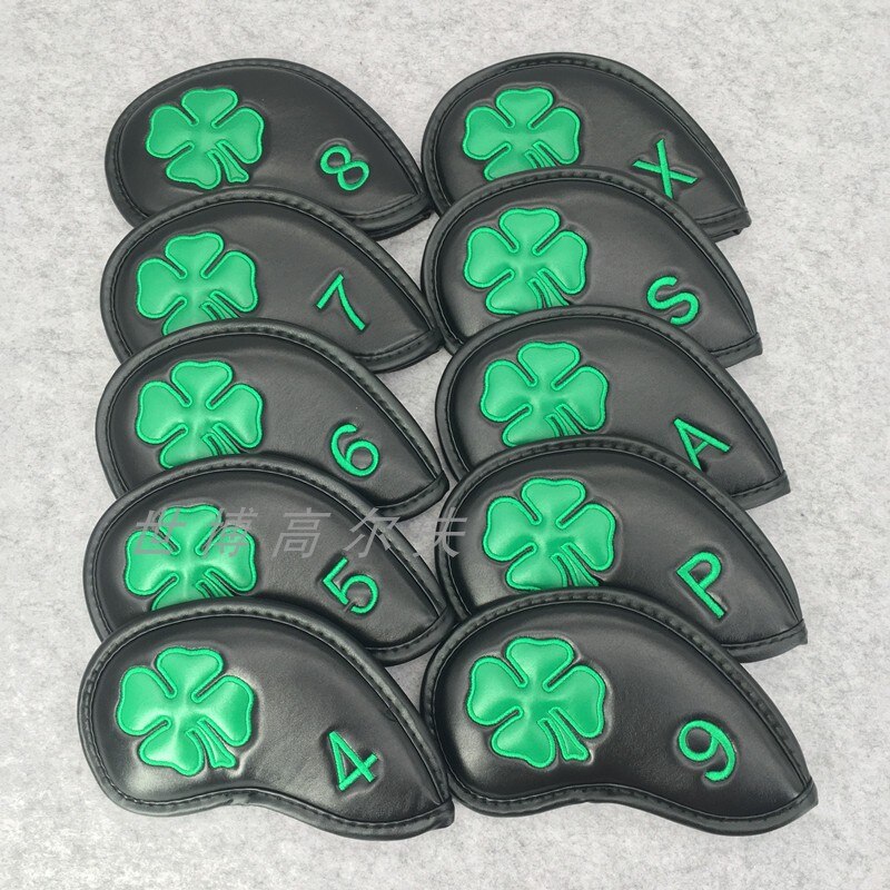 Lucky clover golf rautapäälliset pu golfraudat setti päälliset  #4-9 kpl 10 kpl/setti miehille naisille