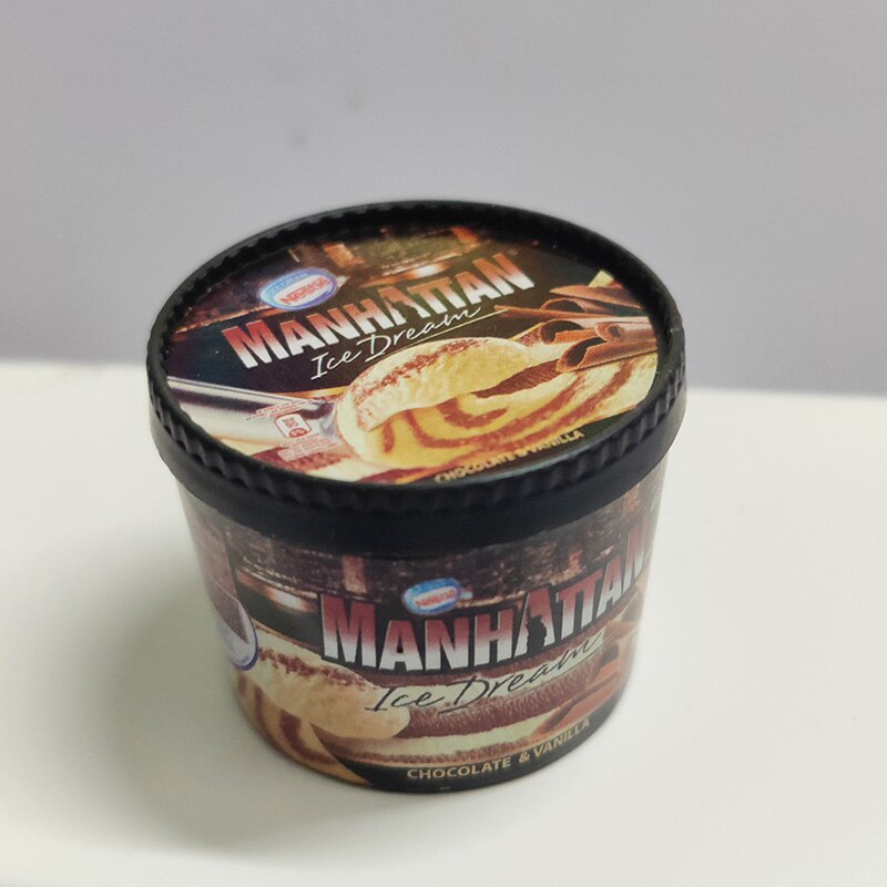 Dollhouse Miniature Ice Cream food 1/6 Scale Daily Necessities Daily Necessities Pretend Play Toy Accessories: 6