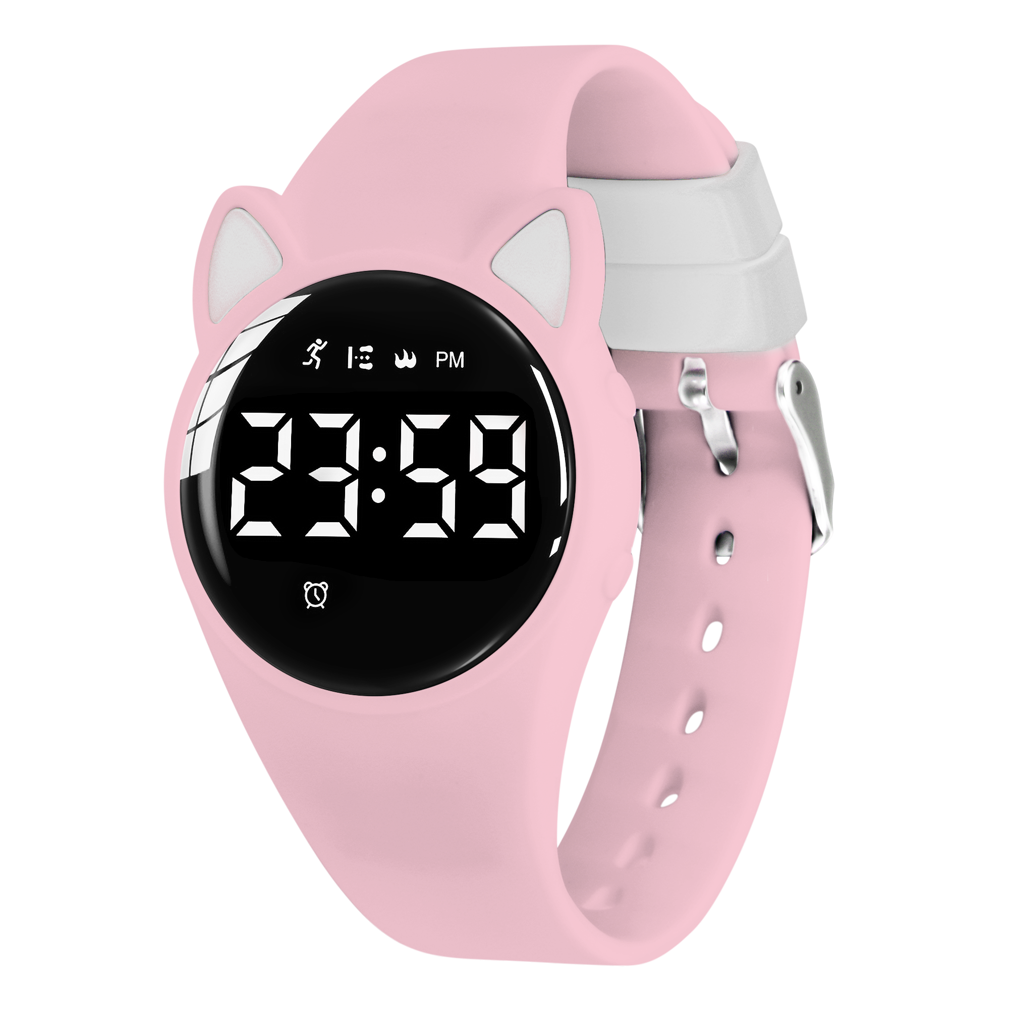 Kids Fitness Watch Digital Activity Tracker Watch for Kids Ages 3-12 Non-Bluetooth Alarm Count Steps Wrist Watch for Kids