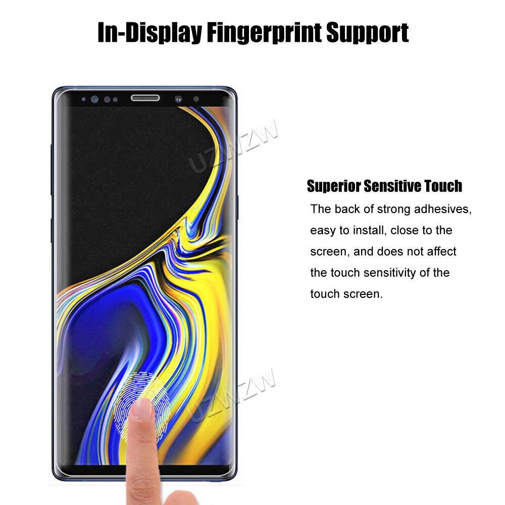 3Pcs Voor Samsung Galaxy Note 9 Screen Protector Soft Hydrogel Film 3D Gebogen Volledige Dekking