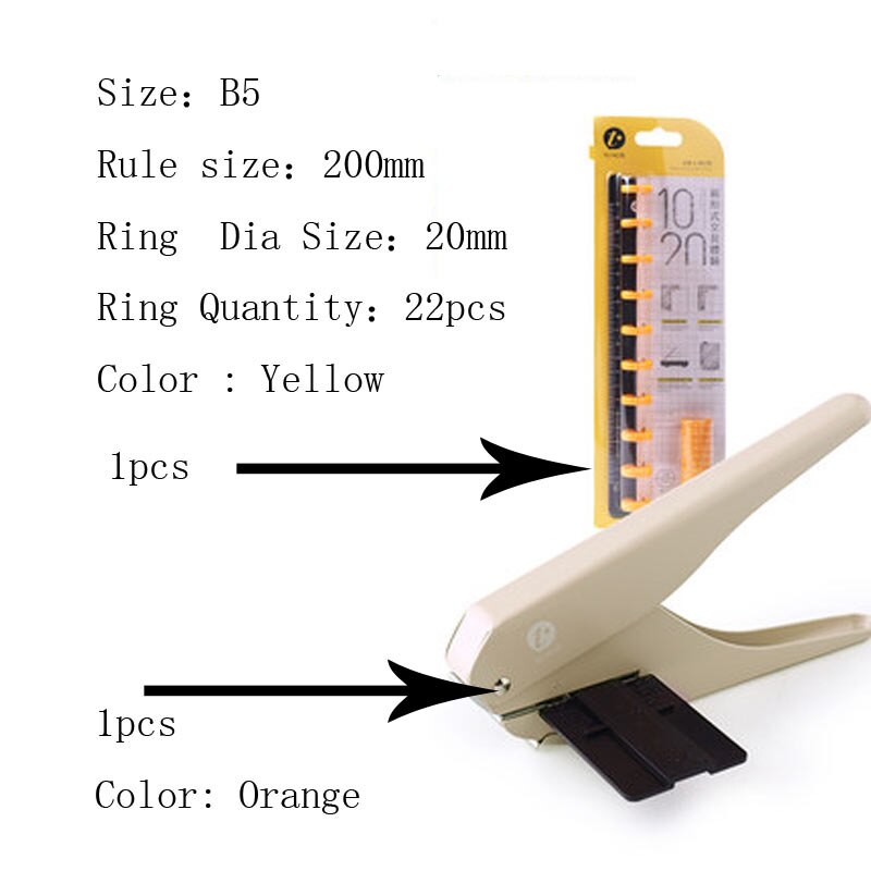 Mushroom Hole Puncher Loose-Leaf Pages Punching Machine paper cutter 6 sheets of A4 paper hole shape for newspapers, magazine: NO12