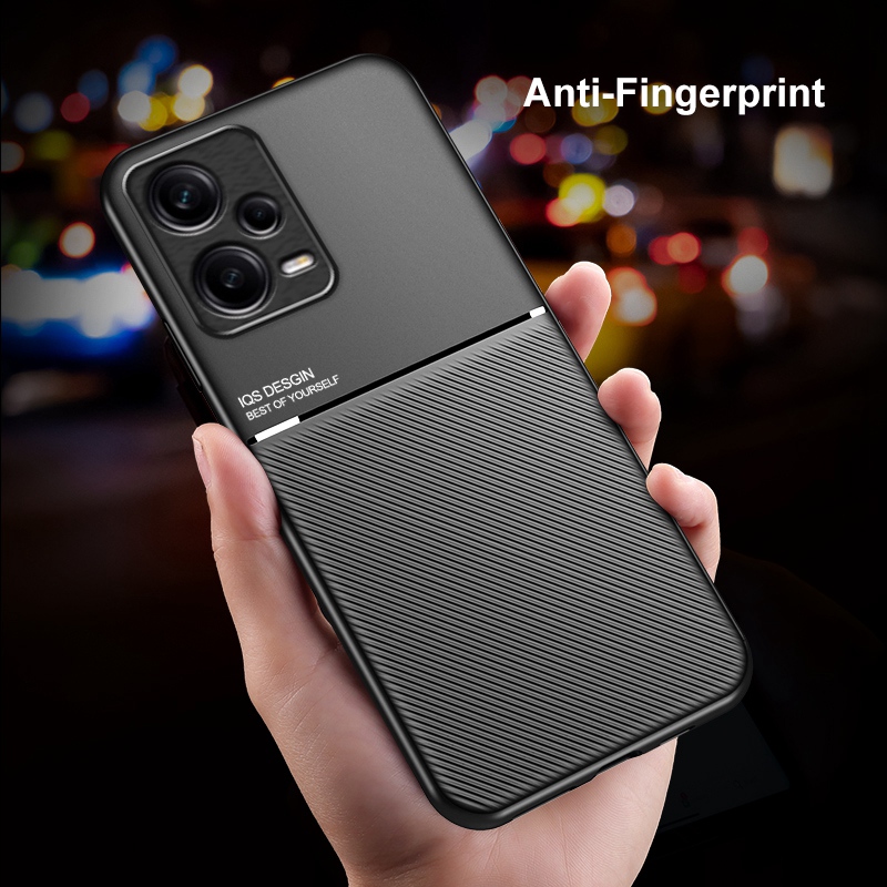 Capa de couro magnética para xiaomi redmi note 12 4g 12 pro plus 5g capa de proteção de silicone de luxo para redmi note 12 turbo