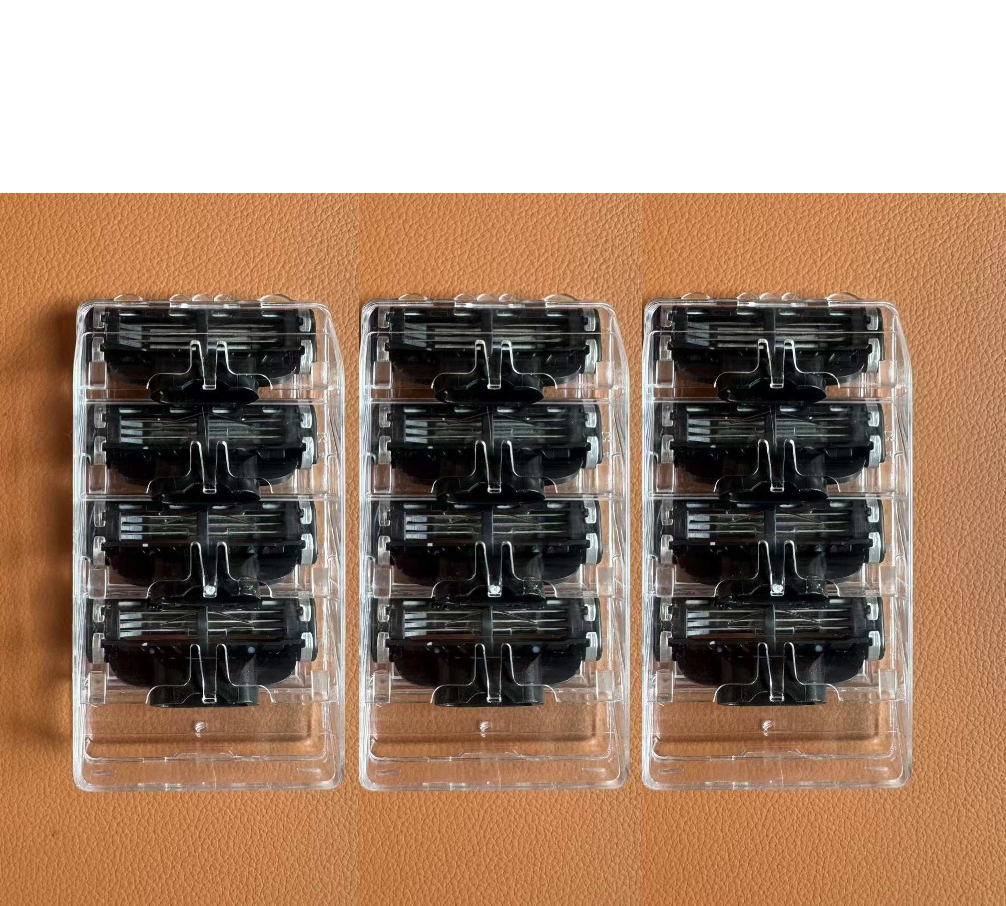 Rasieren Rasierklingen rasierer Manuelle Rasierer Sicherheit Gerade Rasierklinge Halter Manuelle Rasierer Kopf Set Ersetzen kopf mach 3: Blau