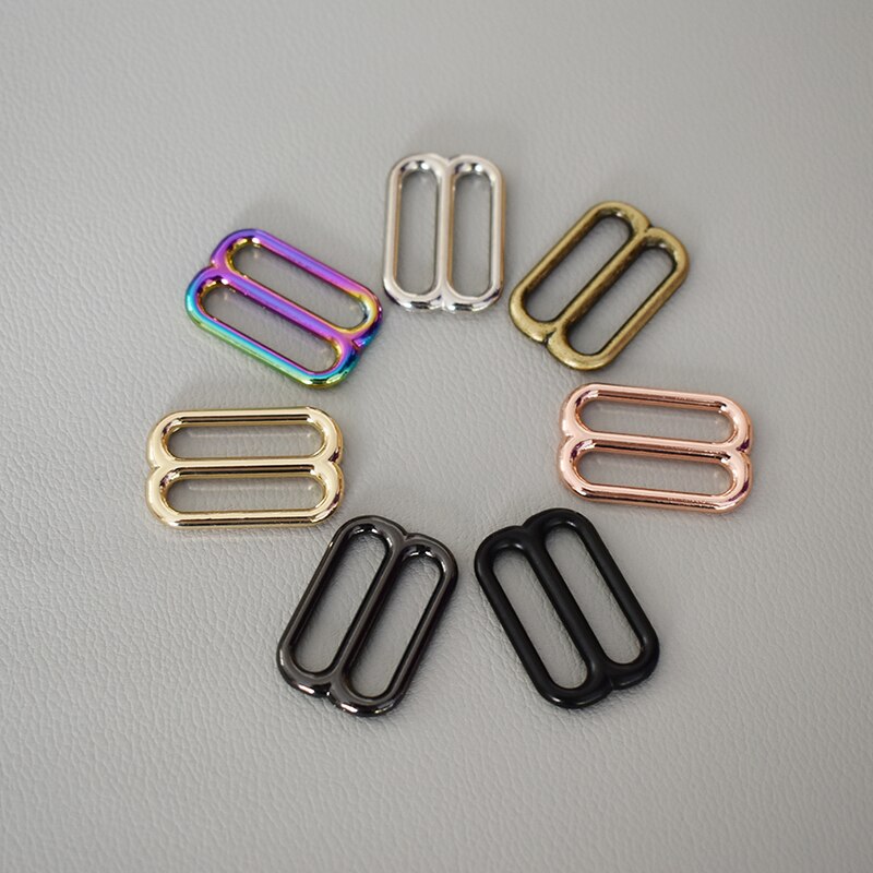 20 Pcs/Lot Adjustment DIY Accessories for 25mm Webbing Metal Slider Adjustable Buckle Loops DIY Straps Bags Belts Accessories