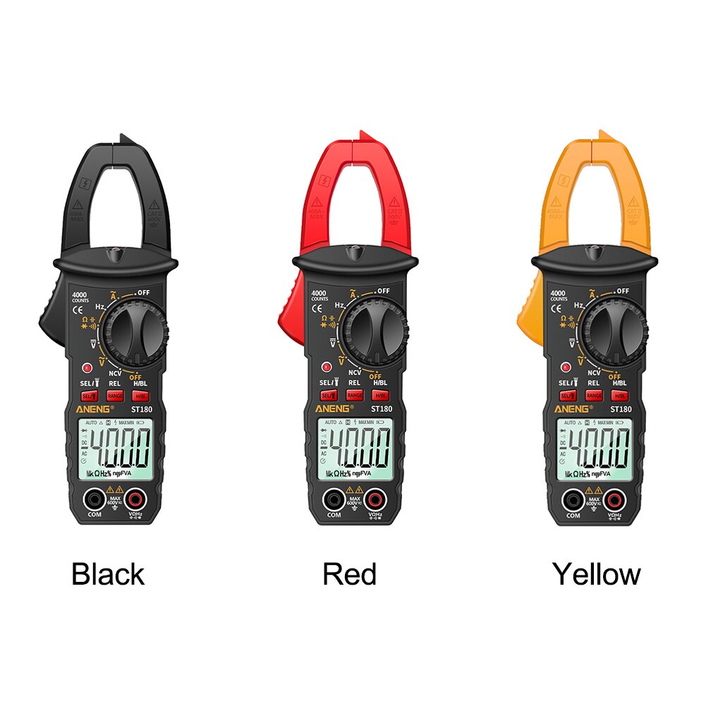 Voltmeter Digital Clamp Meter Auto Ranging AC DC Voltage Capacitance Resistance LCD Display Multimeter Electrical 4000 Counts