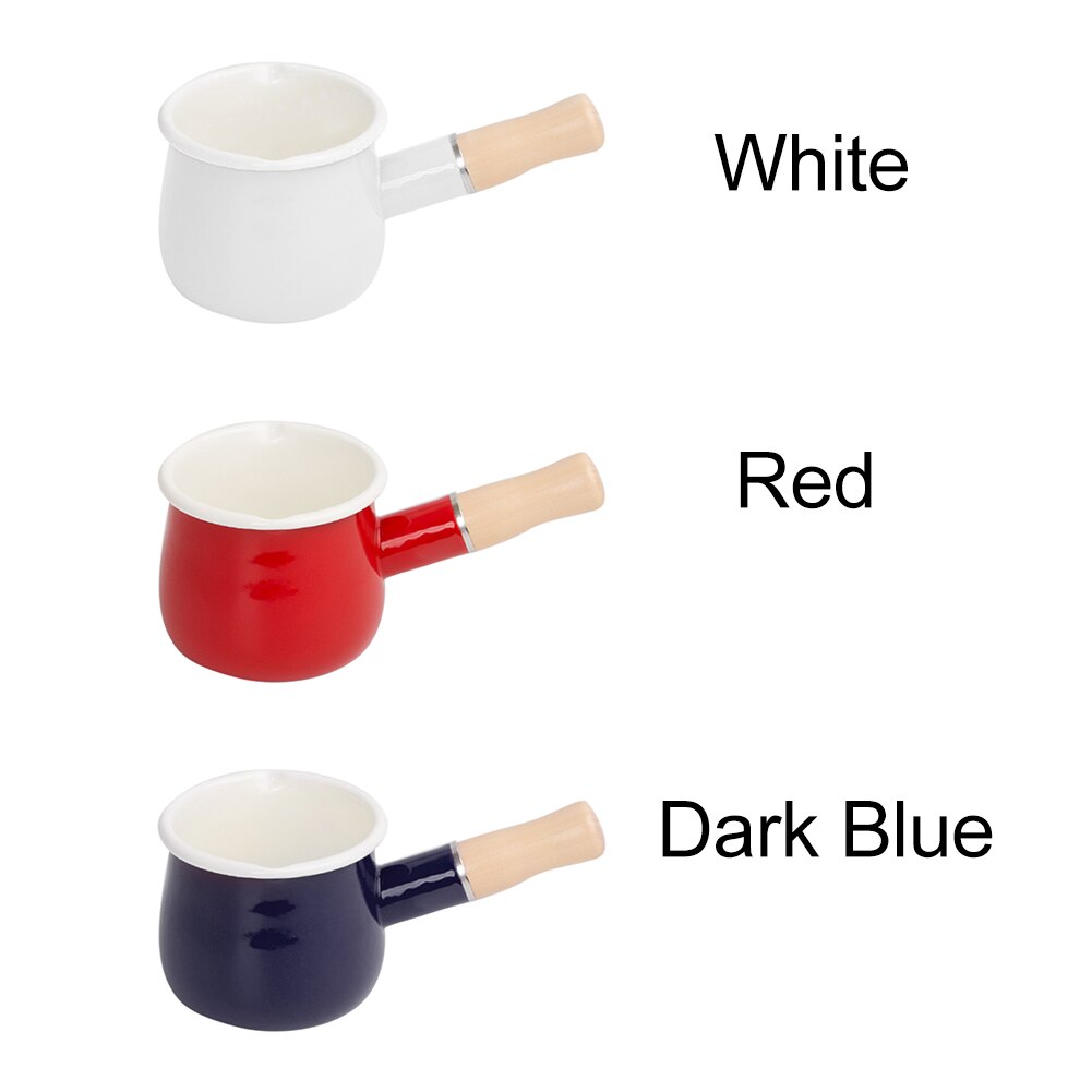 Mini Steelpan Kookgerei Babyvoeding Keuken Emaille Melk Pot Verwarming Non-stick Koken Thuis Effen Multifunctionele Boter Warmer