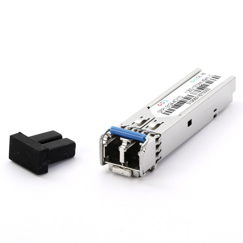 1.25G SFP 1310nm 40KM r connectorCompact Transceive LC Fibra Dupla