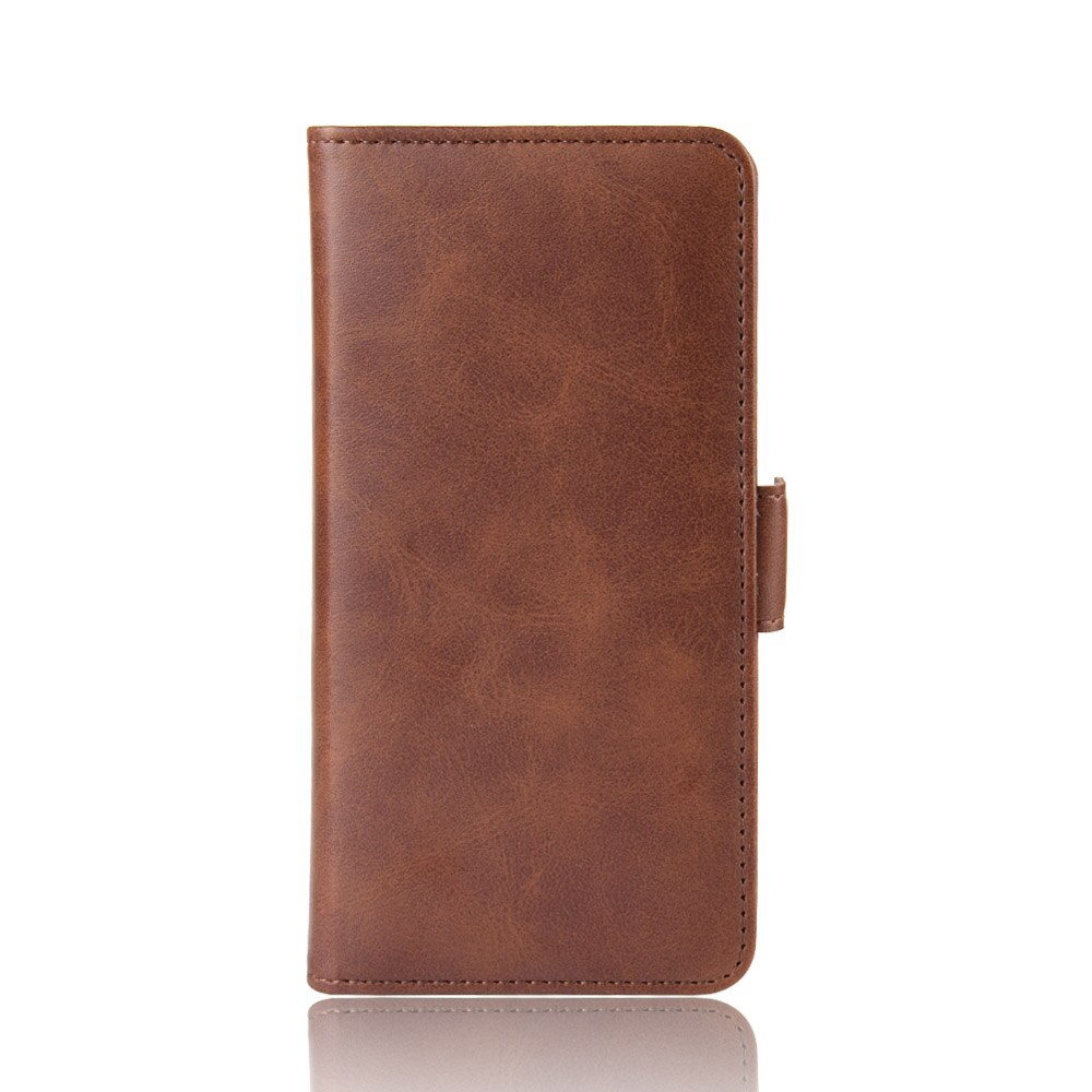 Coque portefeuille en cuir à rabat pour ZTE Libero 5G, étui de téléphone Vintage à aimant: Brown