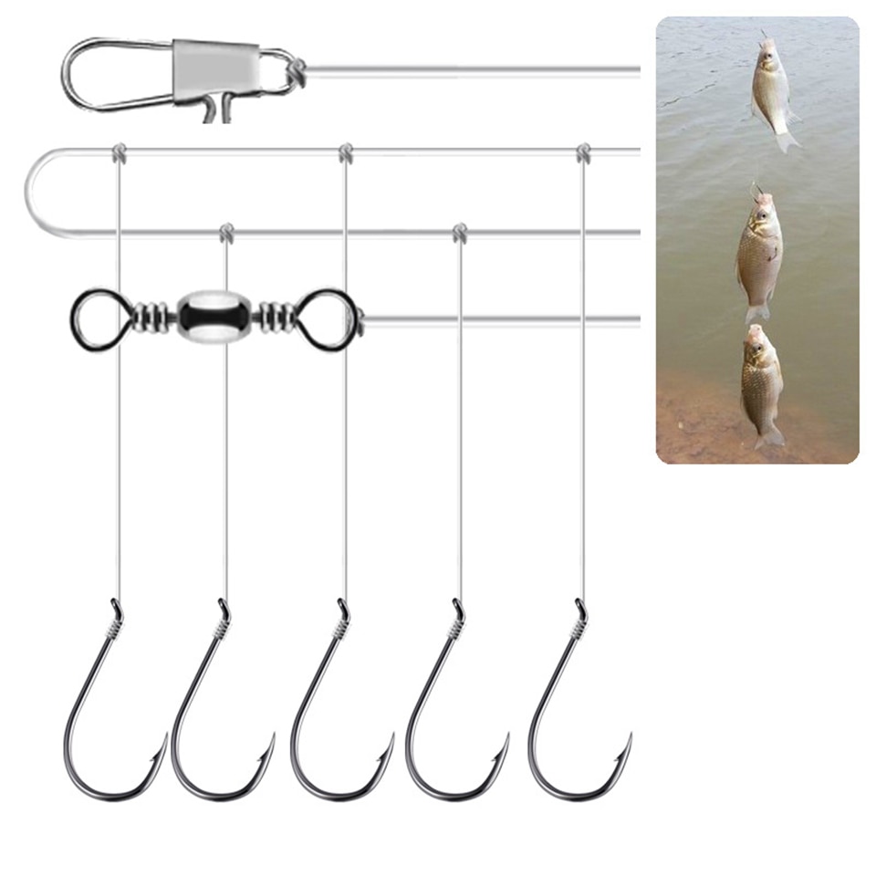 Sea Fishing Sabiki String Haak Sterke Vishaak 5 Ha... – Vicedeal