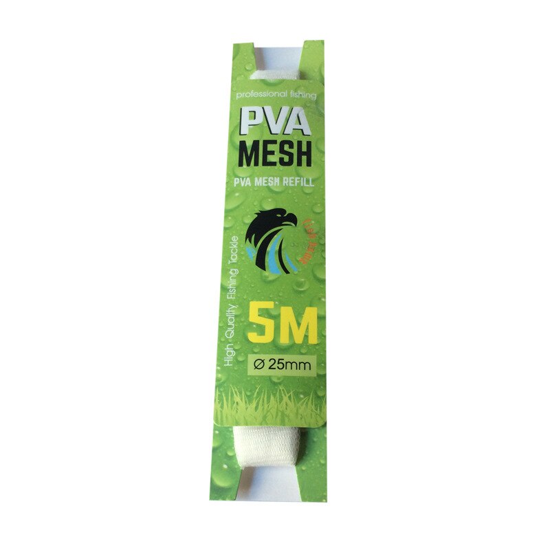 5M PVA Breite Mesh Refill Karpfen Angeln Strumpf Rig Köder Wrap Taschen angeln werkzeuge und ausrüstung