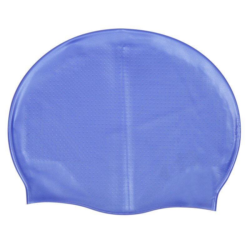 silicone swimming cap unisex waterproof swimming cap soft multicolor: Q