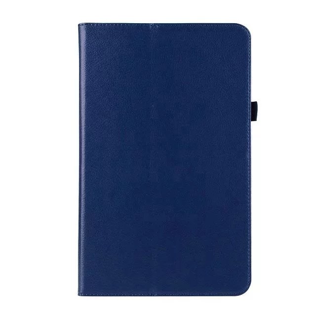 Etui na Tablet do Samsung Galaxy Tab A 10.1 2016 T580 T585 SM-T580 pokrywa Lichee styl skórzany składany stojak odwróć Tab A + film: dark blue