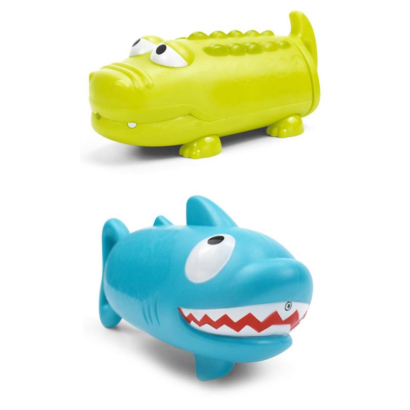 Children's Pumping Water Cannon Toy Crocodile Shark Shape Summer Beach Outdoor Swimming Pool Game Playing Water Toys for Boy Gir