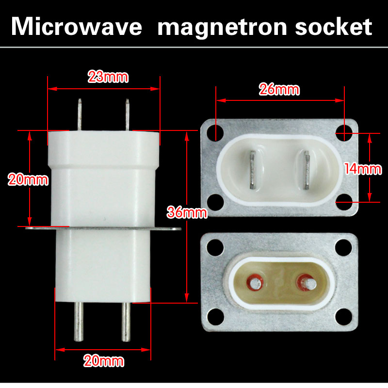 Mikrobølge magnetron fatninger stifter filament fatninger magnetron stik