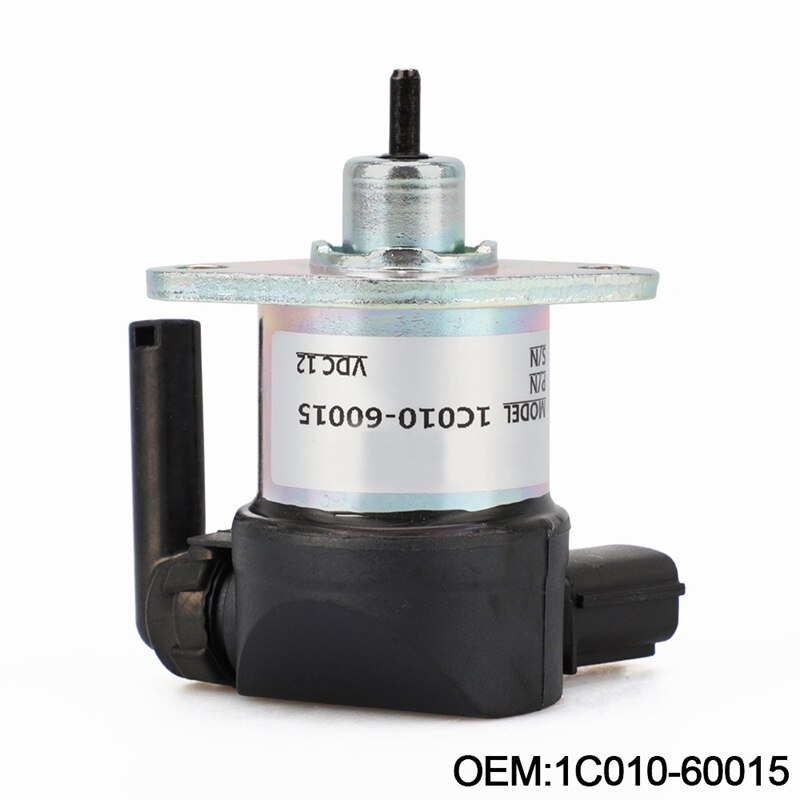 1C01060017 solenoide de cierre de combustible para motor Kubota V3300/V3600/V2203/V1505 1C01060015
