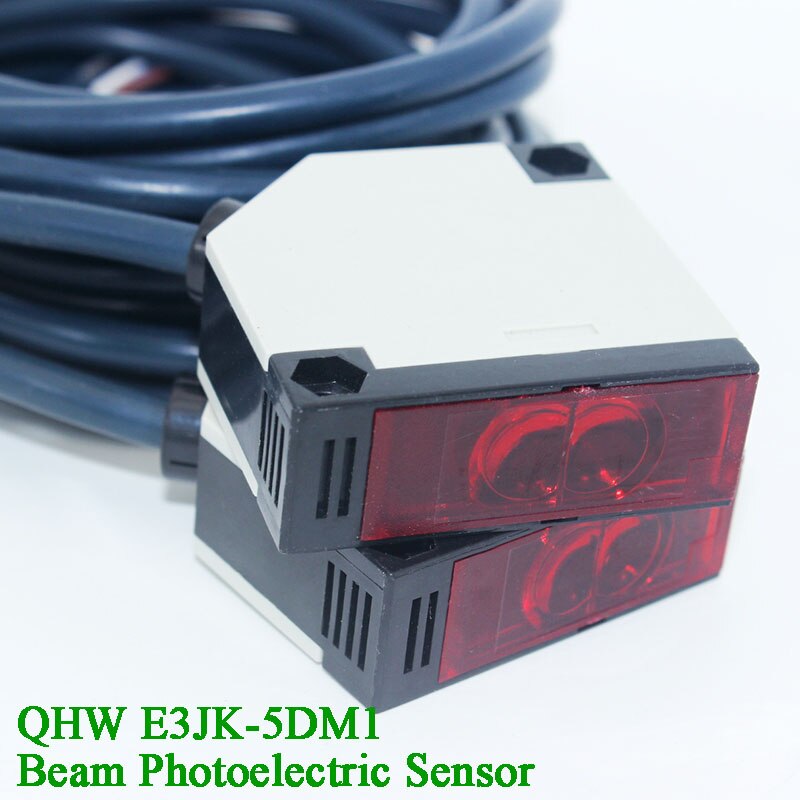 5m AC90-250V Gate Photoelectric switch Retroreflective infrared Beam Sensor Obstacle detector Perimeter security Relay photocell