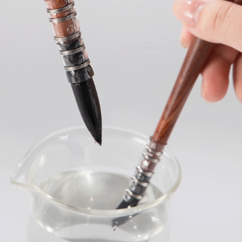 Cabezal de bolígrafo de fibra de nailon, pincel de acuarela, herramienta de arte, pintura al óleo, pluma de línea de gancho de borde, materiales de dibujo artístico para estudiantes