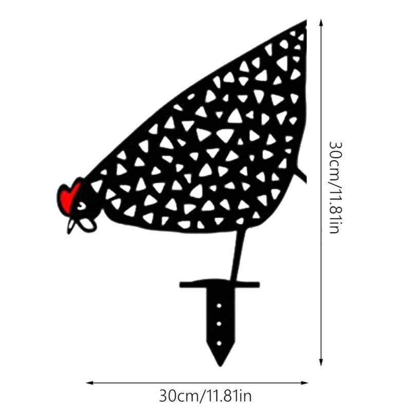 Plastic Garden Statues Chicken Yard Art Backyard Lawn Cutest Hen Yard Decor Garden Decoration Outdoor: 03