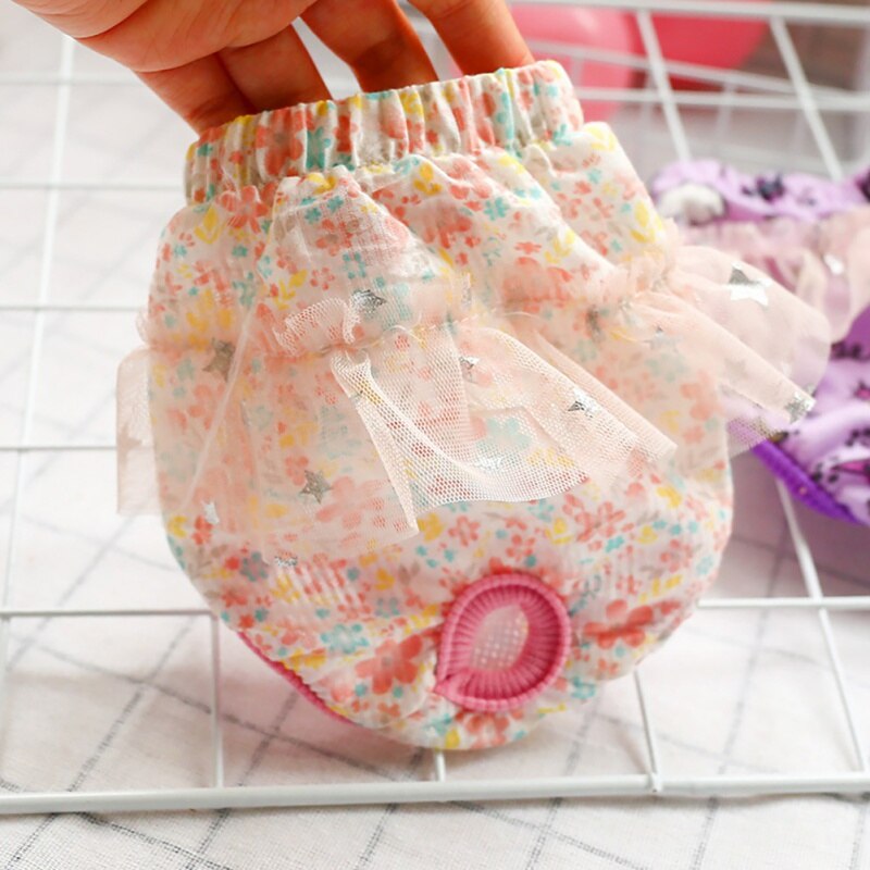 Pet Physiological Pants Diaper Sanitary Reusable Female Dog Shorts Panties Menstruation Underwear Briefs Lovely Dog Pants