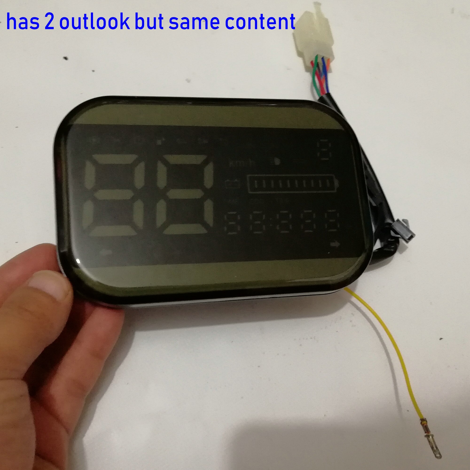 48v60v72v LCD-SCHERM snelheidsmeter + batterij/niveau indicator + kilometerstand elektrische scooter bike motorcycle instrument dashboard