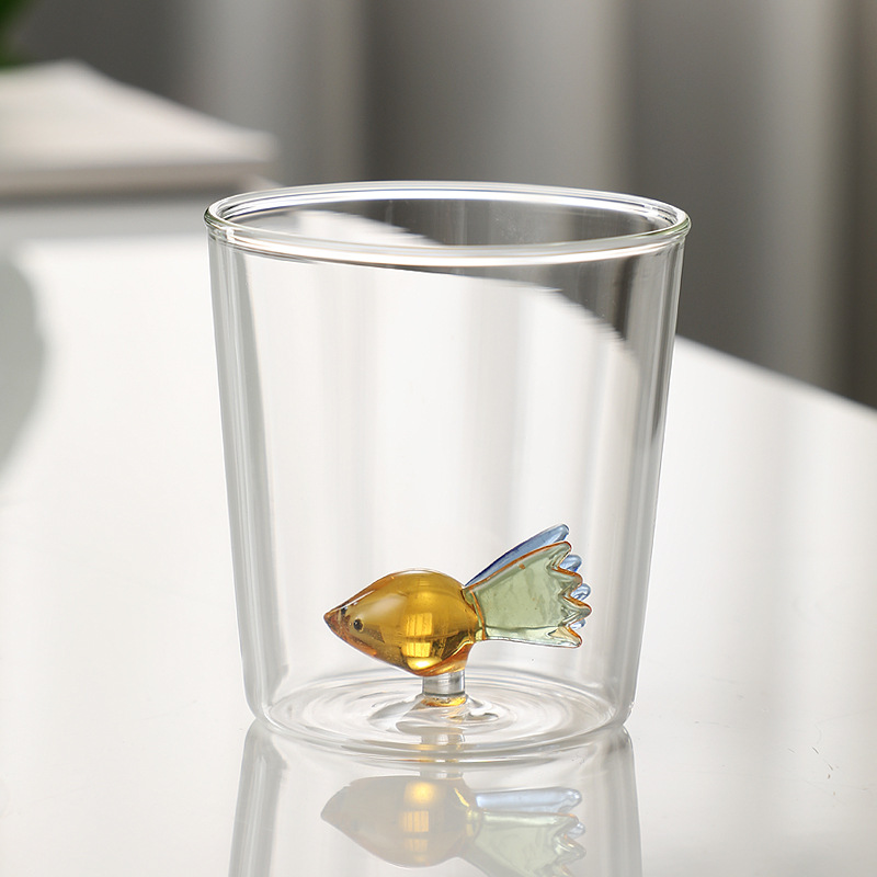 Nowy kreatywny szklany kubek świąteczny 3d Kubki choinkowe Szklany kielich czerwonego wina Przezroczysty kubek robić kawy z sokiem mlecznym Prezent świąteczny: Głęboki niebieski