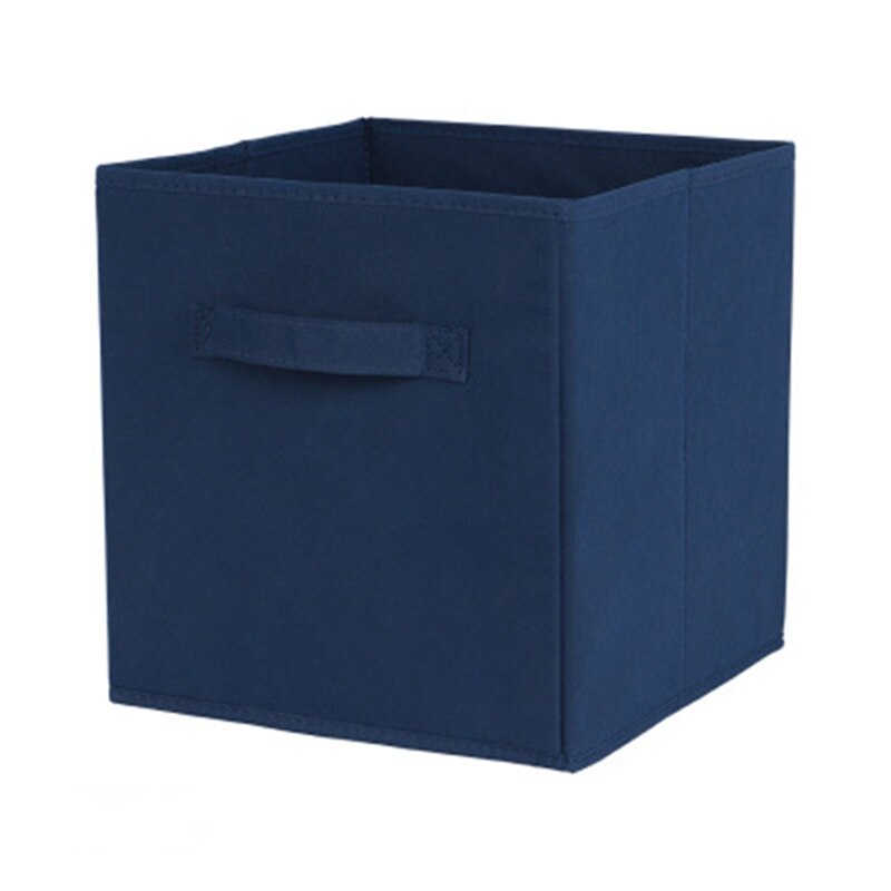 Foldable Fabric Storage box Cube Bins Cloth Organizer storage Baskets Folding Nursery Closet Drawer Features Dual Handles: NB