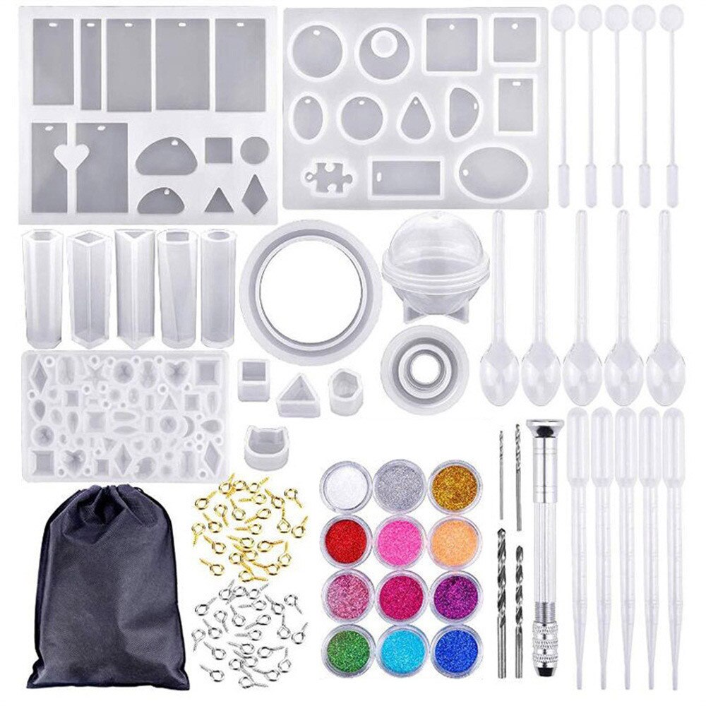 Best Selling Producten 83 Stuks Van Diy Crystal Epoxy Lijm Kit Bangle Hanger Sieraden Siliconen Mal Ondersteuning