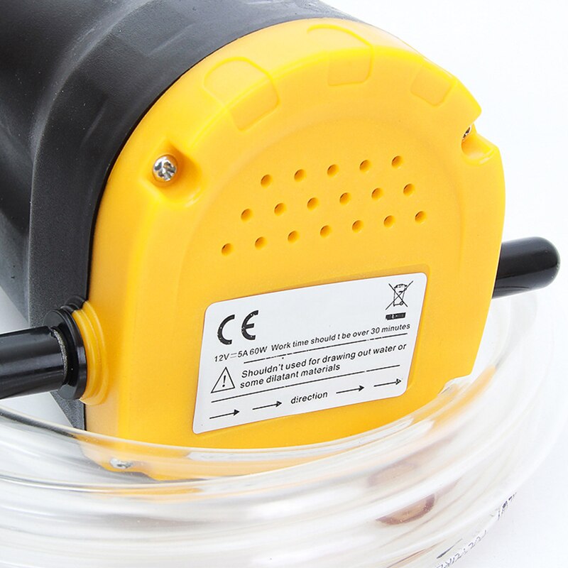 Car Oil Pump 60W Electric Crude Oil Fluid Pump Extractor Transfer Engine Suction Pump + Tubes for Auto Car Boat Motorcycle 12V