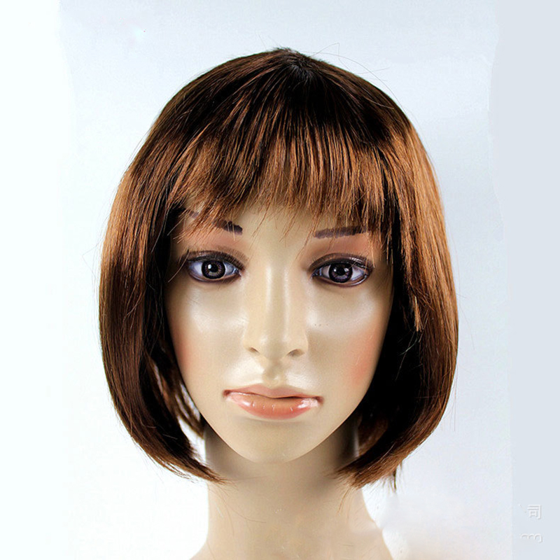 Peluca Bob para mujeres bonitas, pelucas Bob cortas, Natural, Cosplay de Halloween, pelucas de Anime, peluca sintética de colores bonitos para diaria de Navidad: Blanco