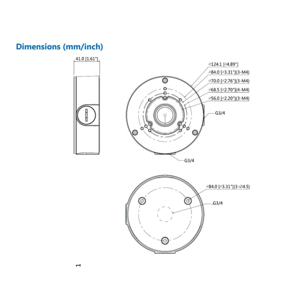 4 Stks/pak Waterdichte Aansluitdoos PFA130-E Cctv Accessoire Voor Ip Camera Hdcvi Dome Security Camera