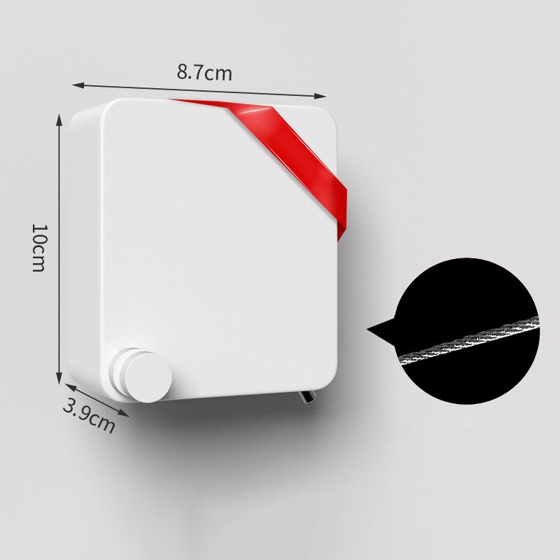 Retractable Clothesline Wall-mounted Indoor Outdoor Washing Clothes Hanger Laundry Drying Line Balcony Invisible Drying Lines