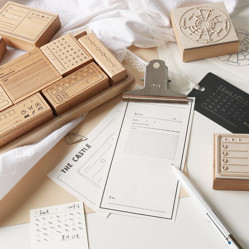 Retro matters shopping list Time planner stamp DIY wooden rubber stamps for scrapbooking stationery scrapbooking standard stamp
