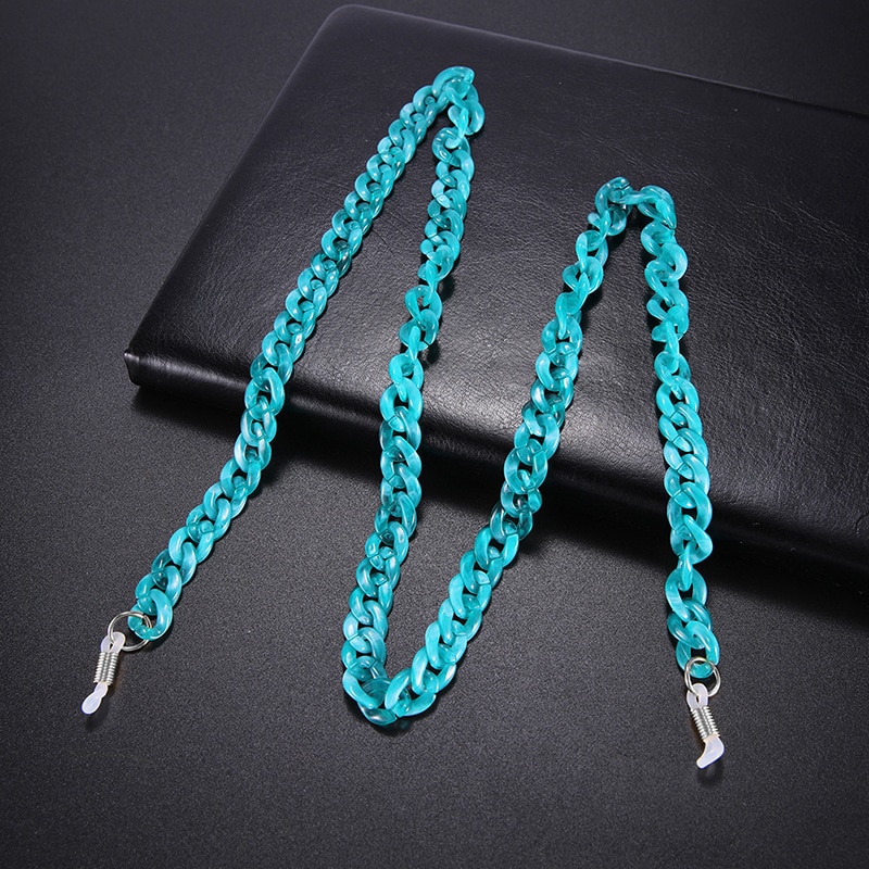 Glasses Chain Alligator Clip Crystal Sunglasses Glasses Lanyard Mask Glasses Chain Dual-use Personality Handmad