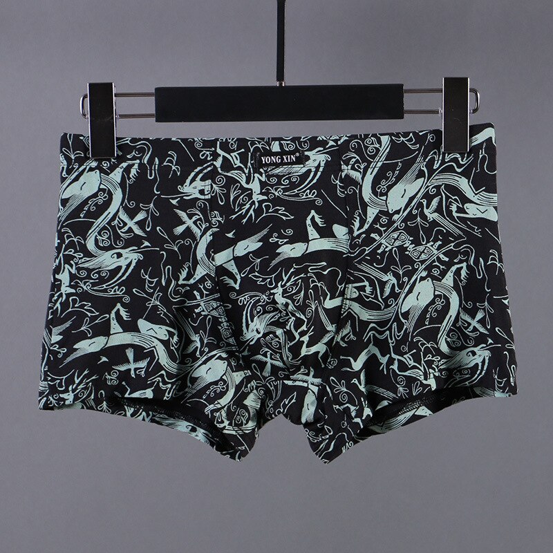 4pcs/lot Boxers For Men Breathable Underpants Comfortable Mens Panties Shorts Printing nderwear Boxer Male Cheap Batch