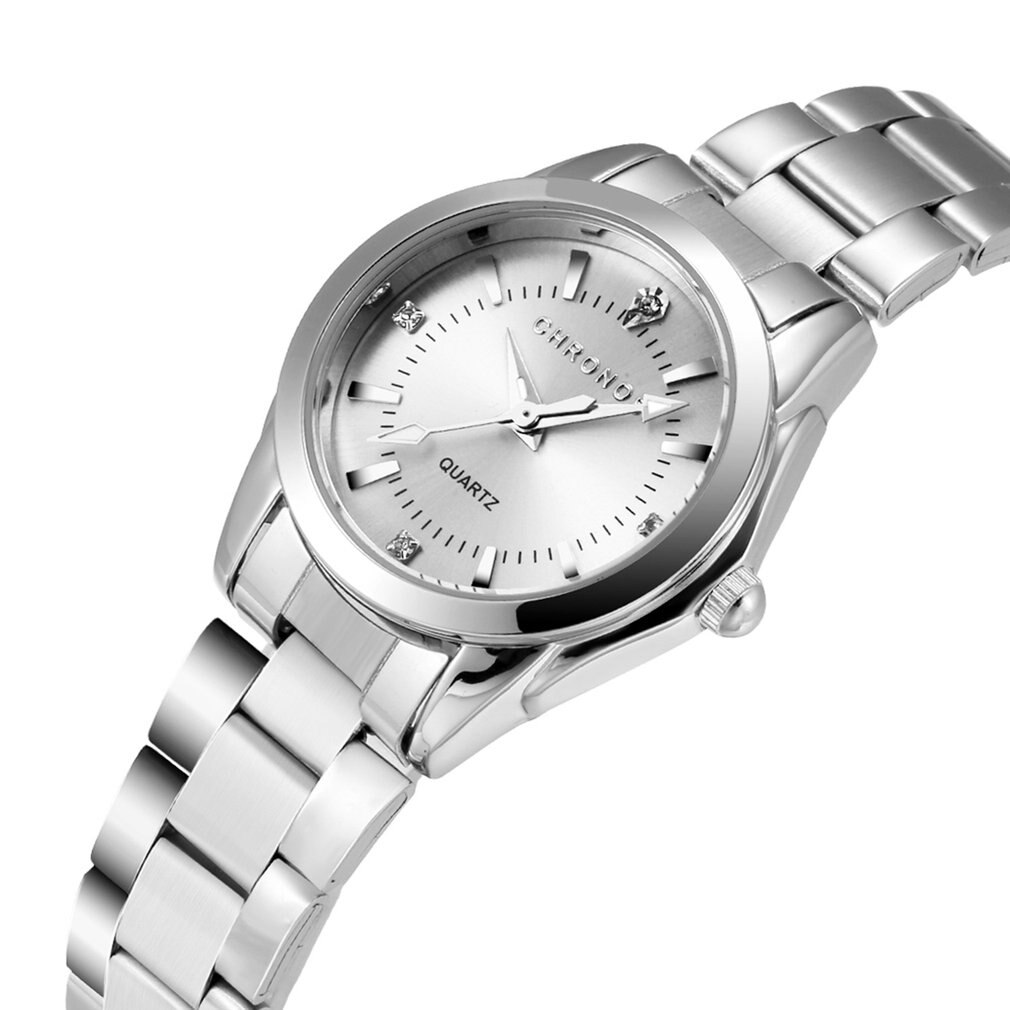 femme quotidien étanche mouvement à Quartz montres montre d'affaires pointeurs poignet horloge en acier inoxydable bracelet de montre