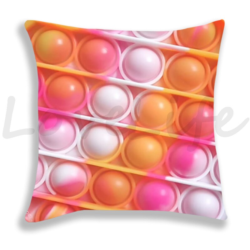 Pop Het Gedrukt Kussensloop Leuke Kussenhoezen Voor Fauteuil Bed Thuis Decoratieve Regenboog Kleur Kussensloop Kids kussensloop: 3