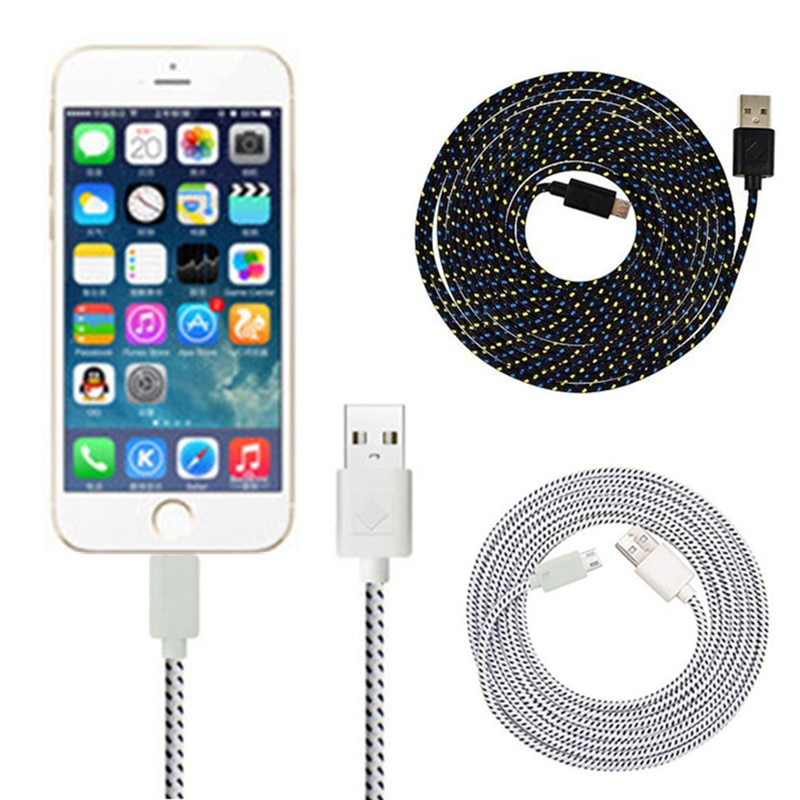 Voor iphone 5 5 S 5C SE 6 6 S 7 8 Plus Nylon Gevlochten Micro USB Datakabel snelle Oplader Draad voor apple iphone X XS Max XR Mobiele telefoon