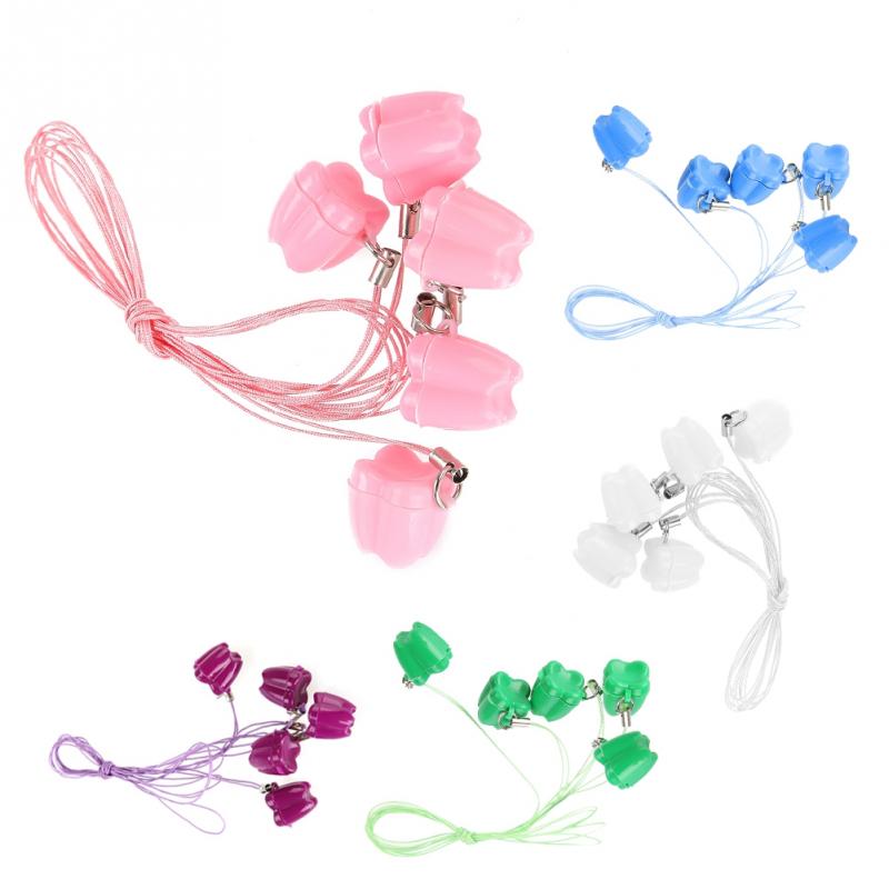 Caja de plástico para guardar dientes de leche de bebé, 5 uds., con cuerda, organizador de ahorro de dientes, con estuche para collar, , memoria infantil