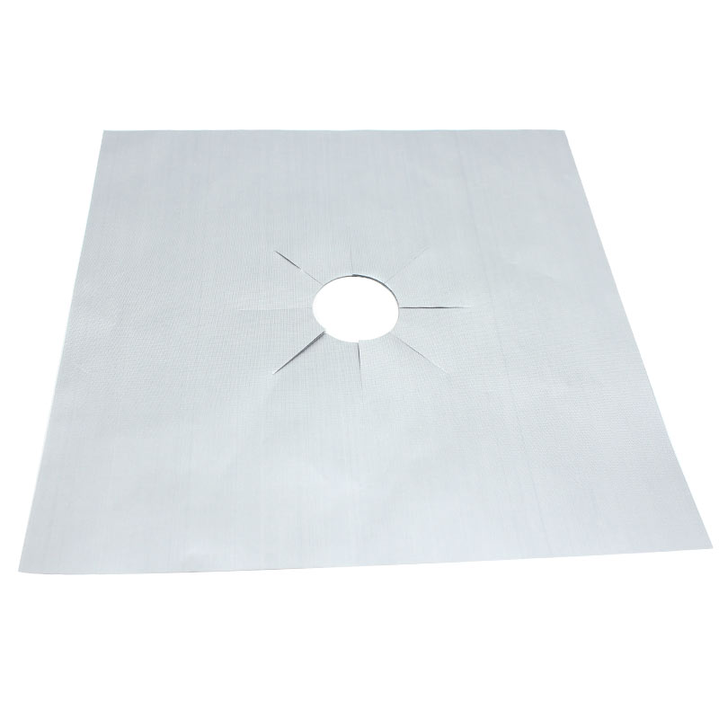 4 Pcs Reusable Sheet Gas Cooker Liner Protector Cover Gas Stove Furnace Protection Pad (27x27CM) 669