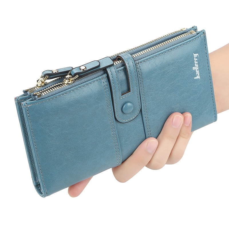 Women Wallets Long Leather Top Card Holder Classic Female Purse Zipper Brand Wallet For Women