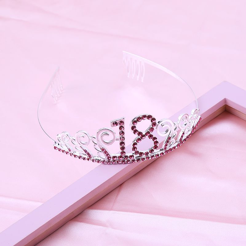Brudkrona Strass - Högkvalitativ Tiara för 18-årskalas och Bröllop