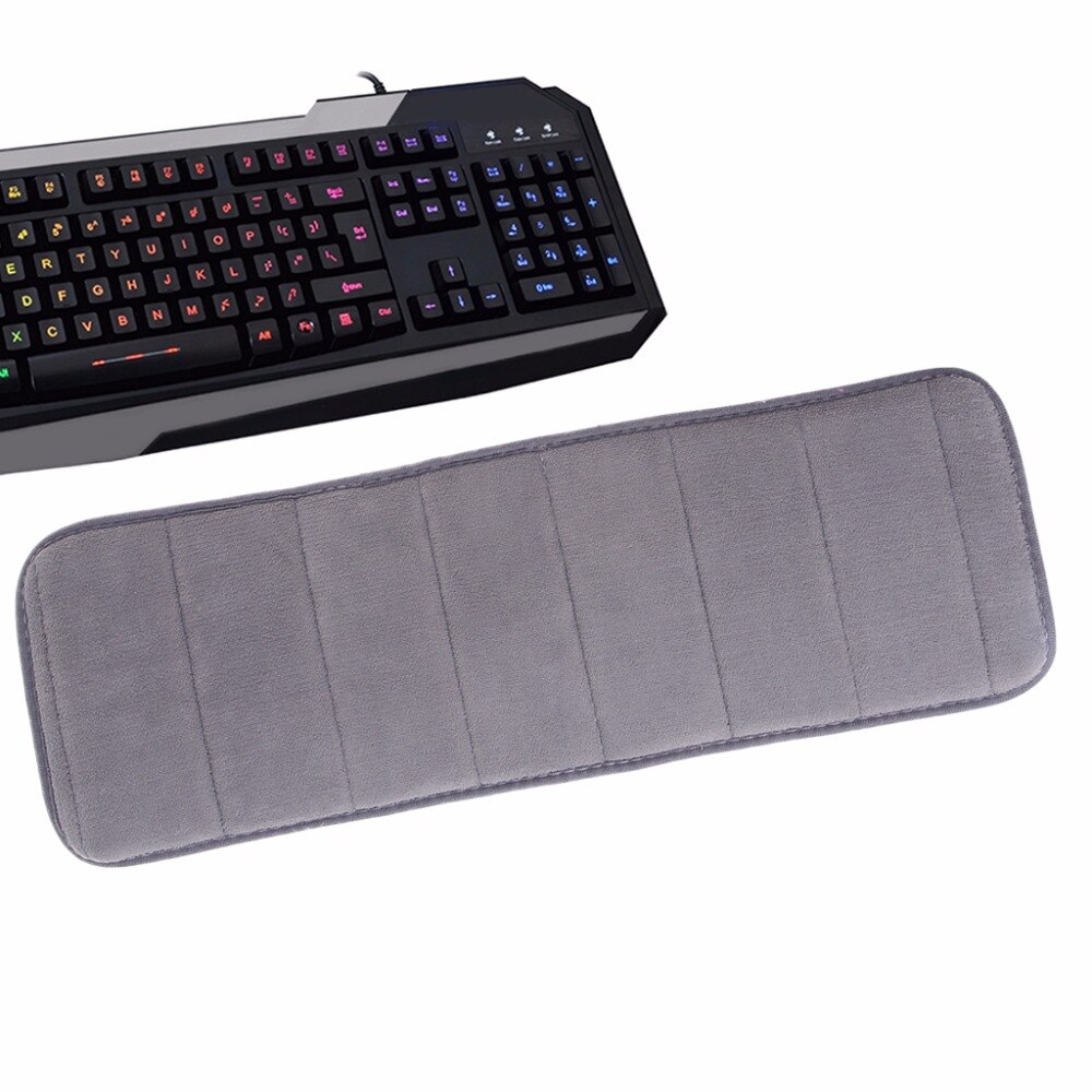 Ultra de memoria algodón teclado almohadilla suave absorbente de sudor Anti-slip muñeca alfombrilla para codos Pad Oficina escritorio ordenador de sobremesa