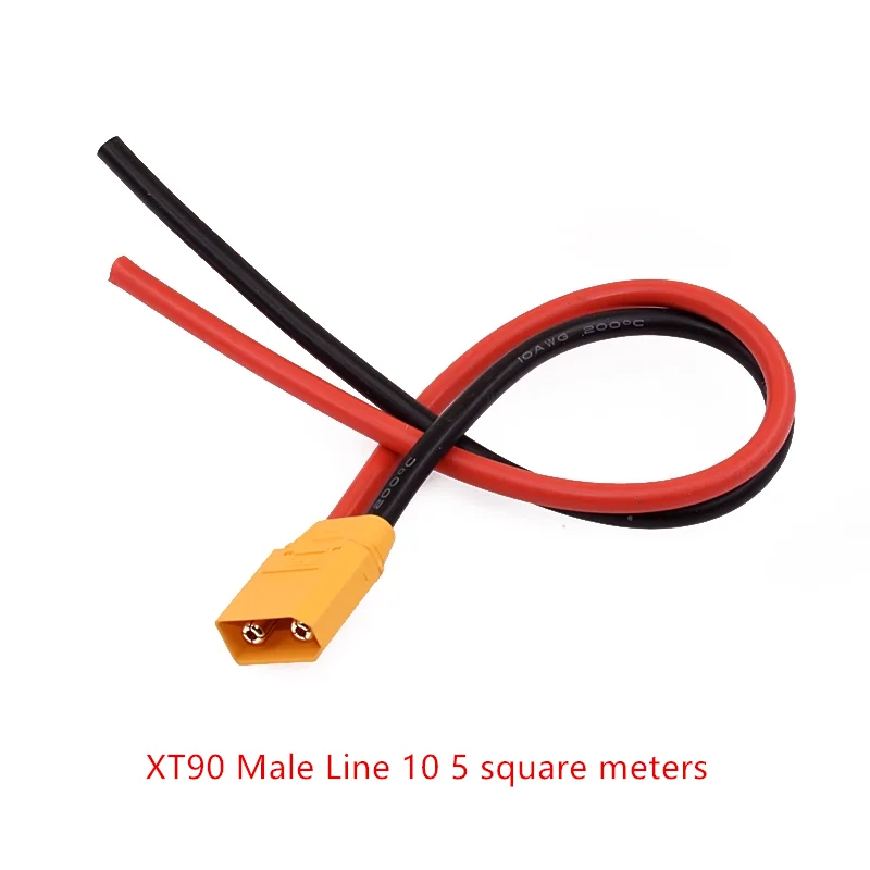 RC Batterij Oplader 18 AWG 16AWG 12AWG 10AWG XT60 XT90 EC5 Plug Mannelijke Vrouwelijke Verlengkabel Draad Connector 10 CM/20 CM/30 CM: Blauw / Panel Connector