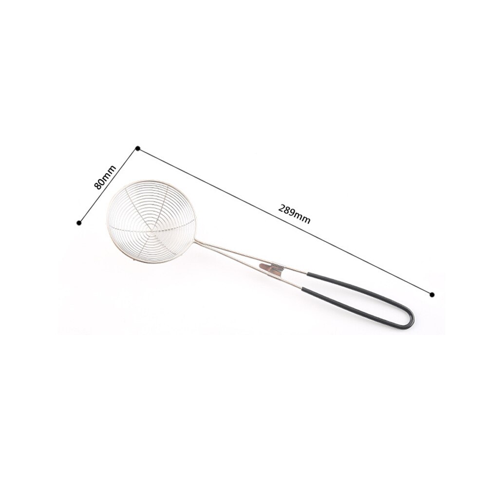 Stainless Steel Skimmer Long Handle Kitchen Cooking And Frying Spider Skimmer Fried Noodle Strainer Tool Kitchen Utensil: 3
