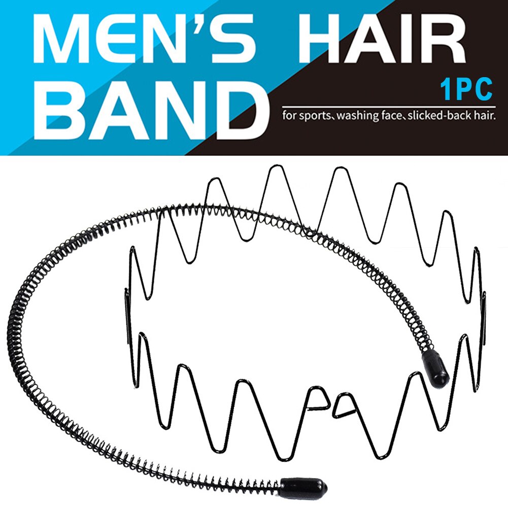 Ligero bobina de alambre Invisible pelo accesorios ola hebilla portátil Clip hombres diadema de Pigtail de deportes al aire libre de hierro