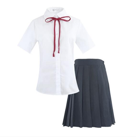 Japanese School Uniform Girl Sailor Dress Short Sleeve Shirt Pleated Skirt Uniformes Korean Preppy Style Costumes For Girls: 5XL