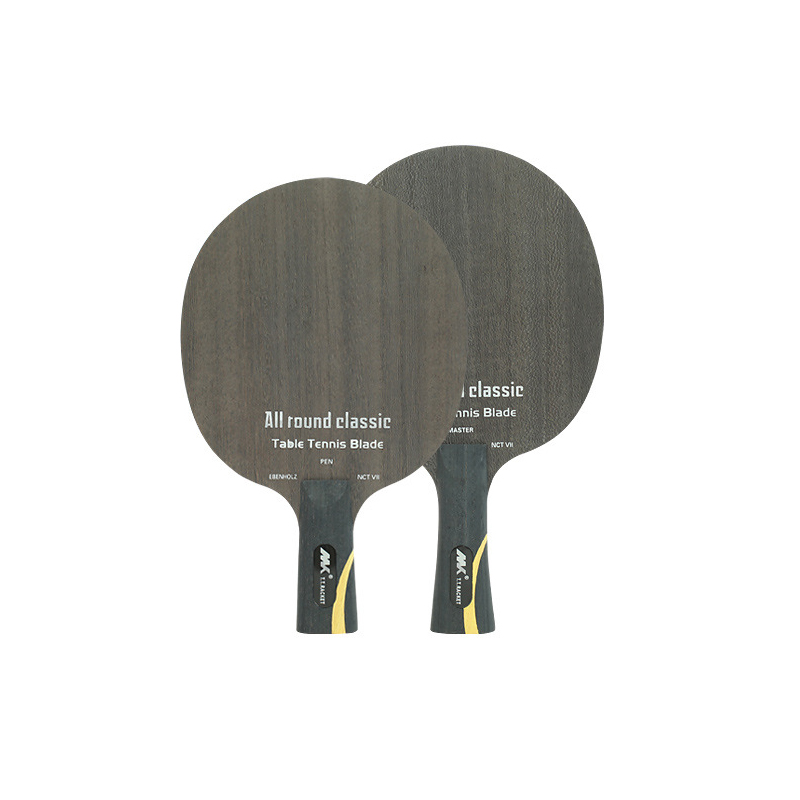 Table Tennis Racket Soleplate Ebony 7 Nano Carbon King Hurricane Super ZLC Carbon Fiber Blue Black Aromatic Carbon ALC -40: KB Long handle