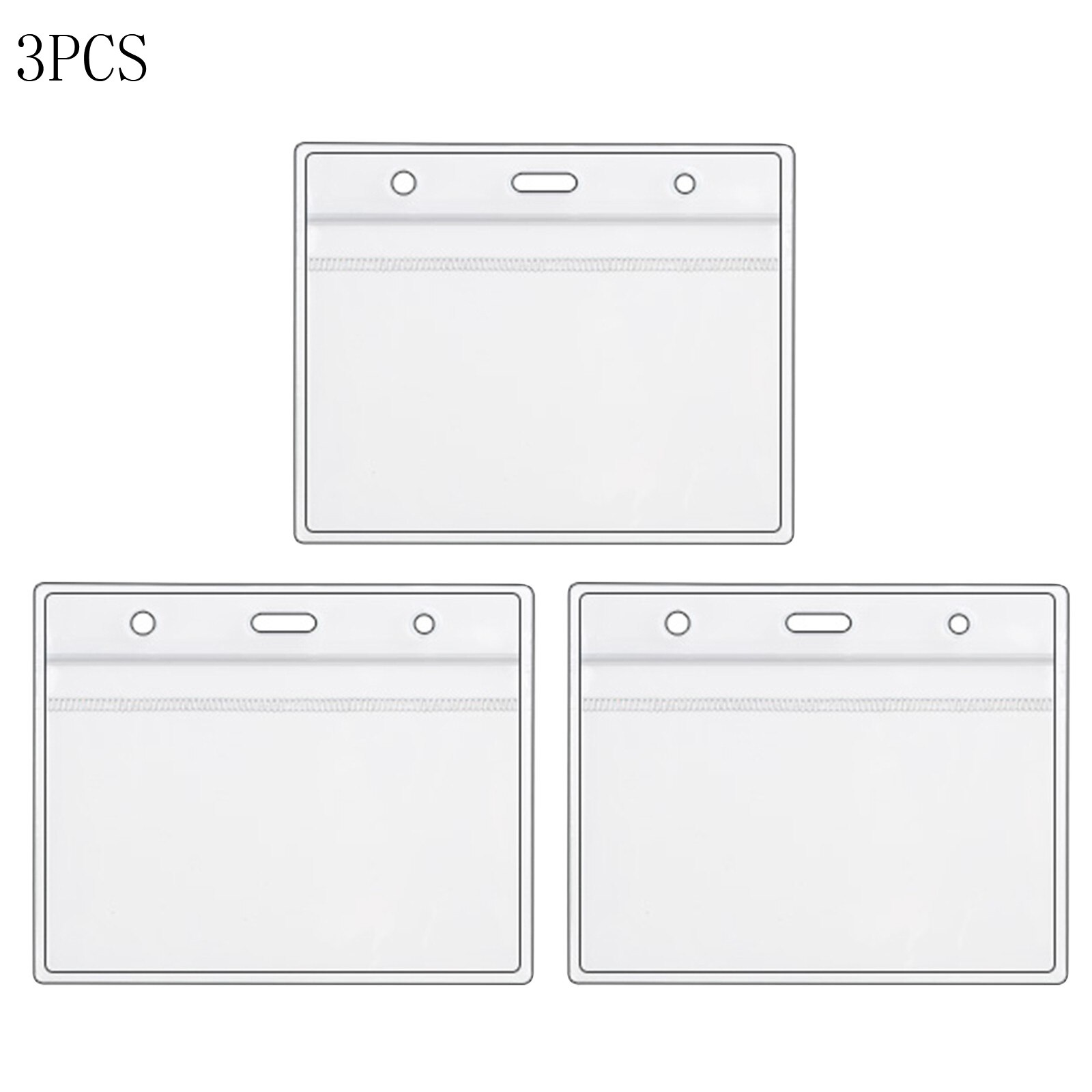 2/3/5PC Waterproof Pvc Health Card Soft Vaccine Cards Protective Case Business Id Cards Covers Clear Holder Cases Storage Bags: 3PCS