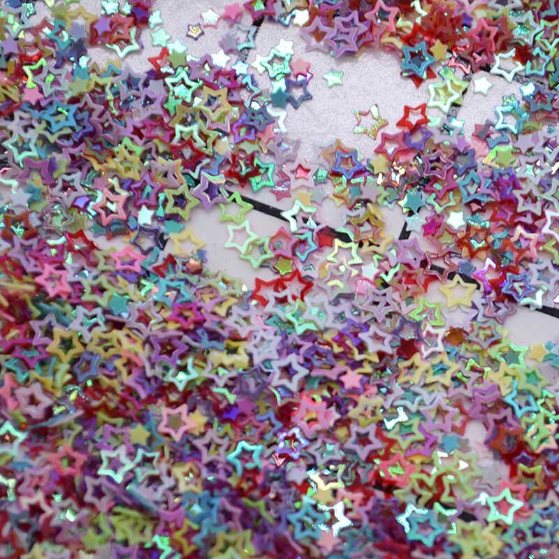 3mm Mini Stars Sprinkles Confetti Birthday Party Wedding Decoration Confetti DIY Nail Art Craft Metallic Star Party Supplies: C02