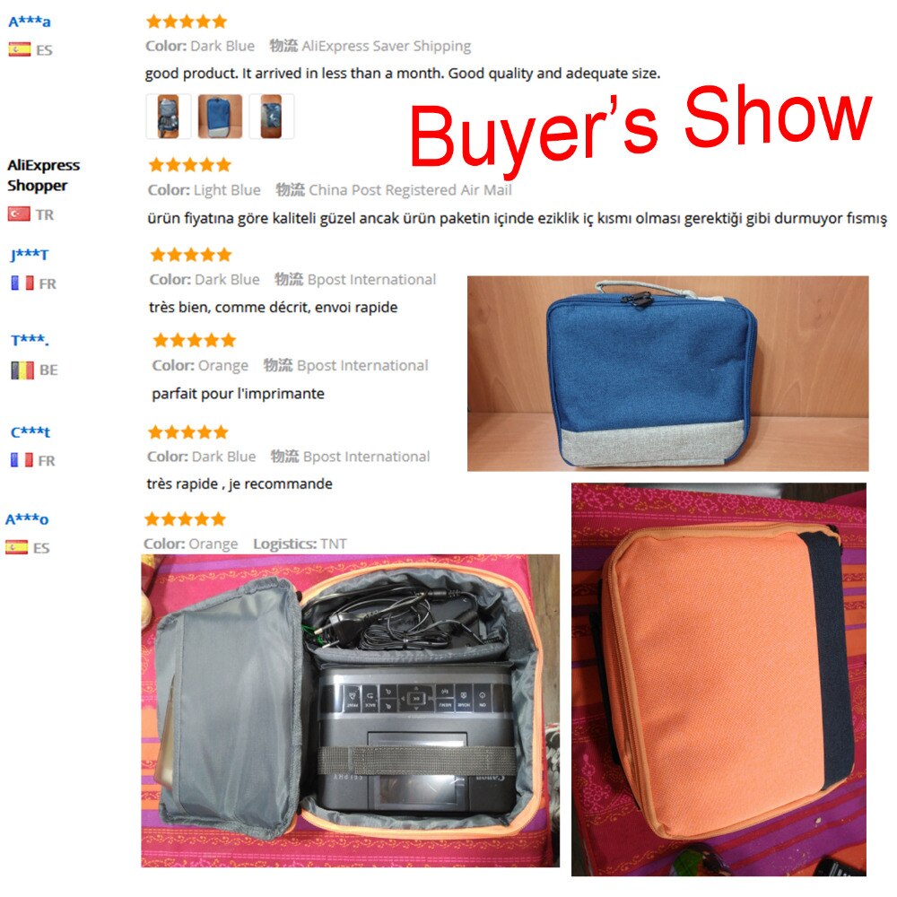 Besegad lerret oppbevaring bæreveske veske veske ripebestandig støtsikker deksel til selphy  cp910 1200 skriver projektorer